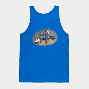 Scooter cafe Tank Top